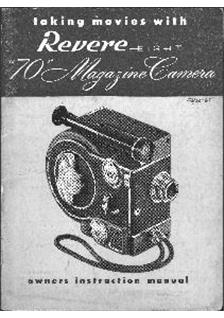 Revere 8 manual. Camera Instructions.